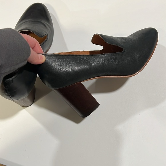 Latigo - 8.5, black leather heels, Kala - Picture 10 of 13